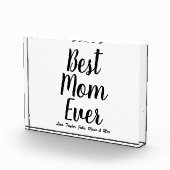 最高のマエバー黒パーソナライズされたカスタム文字 フォトブロック (右)