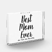 最高のマエバー黒パーソナライズされたカスタム文字 フォトブロック (左)