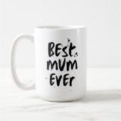 最高のマエモダンバシンプルーの母の日 コーヒーマグカップ (左)