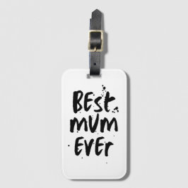 最高のマエモダンバシンプルーの母の日 ラゲッジタグ