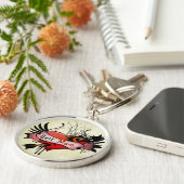 最高のマグランジーハートキーチェーン キーホルダー (側面)