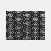 最高のマッサージセラピストエバーマッサージセラピー  フリースブランケット (正面(横))