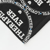 最高のマッサージセラピストエバーマッサージセラピー フリースブランケット (角)