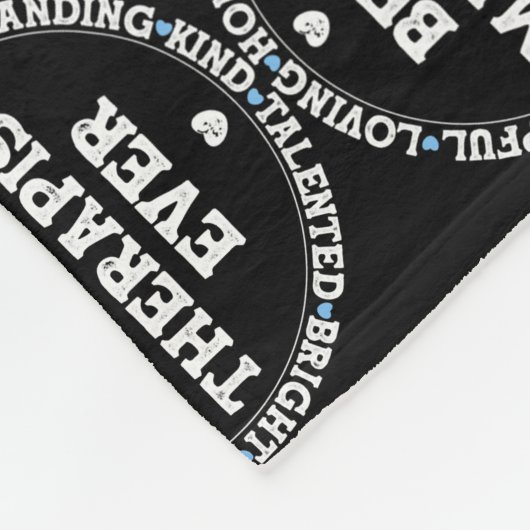 最高のマッサージセラピストエバーマッサージセラピー  フリースブランケット (角)