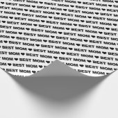 最高のマブラックオンホワイトラッピング紙 ラッピングペーパー (角)