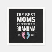 最高のママが2025年からおばあちゃんに昇格 スタンダードカクテルナプキン (正面)