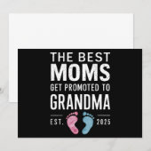 最高のママが2025年に祖母に昇格 招待状 (正面/裏面)