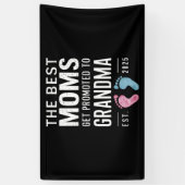 最高のママが2025年に祖母に昇格 横断幕 (縦)