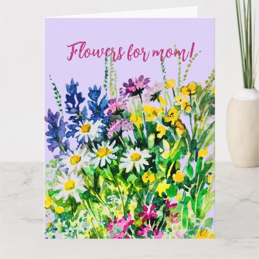 最高のママに花を！ カード (正面)