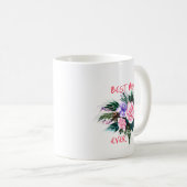 最高のママのお花 コーヒーマグカップ (正面右)