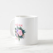 最高のママのお花 コーヒーマグカップ (正面左)