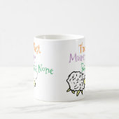 最高のママのための羊デザインコーヒーマグ コーヒーマグカップ (中央)