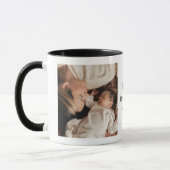 最高のママはあなた Mug 2枚の写真入り マグカップ (左)