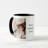 最高のママはあなた Mug 2枚の写真入り マグカップ (正面左)