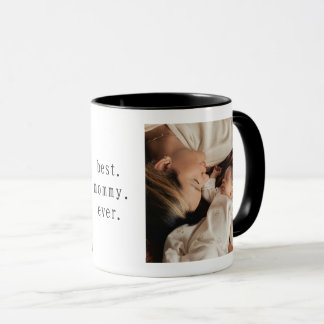 最高のママはあなた Mug 2枚の写真入り マグカップ