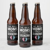 最高のママはおばあちゃんに昇進 Est 2025 ビールラベル (ボトル)