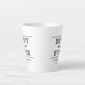 最高のママへのギフト カフェラテマグ (正面)