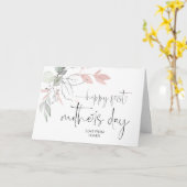 最高のママへ初めての母の日おめでとう カード (黄色い花)