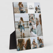 最高のママへ カスタムフォトコラージュ フォトプラーク (側面)