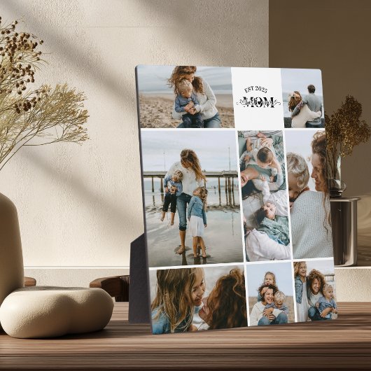 最高のママへ カスタムフォトコラージュ フォトプラーク