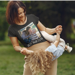 最高のママへ カスタムフォト母の日ギフト Tシャツ