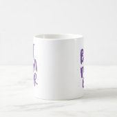 最高のママへ 現代風な紫の母の日ギフト コーヒーマグカップ (中央)