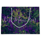 最高のママエバーガーデンフローラハンドハ色彩の鮮やかンド ラージペーパーバッグ (正面)