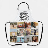 最高のママパーソナライズされた・エバー12の写真コラージュ エプロン (正面)
