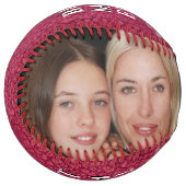 最高のママレザープリントマザーズデイフォトコラージュ ソフトボール (正面左)