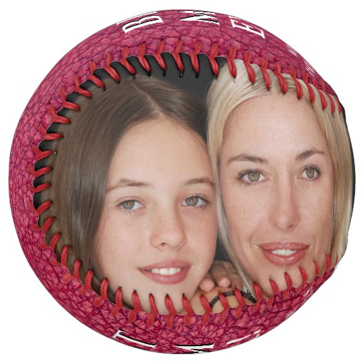 最高のママレザープリントマザーズデイフォトコラージュ ソフトボール (正面左)