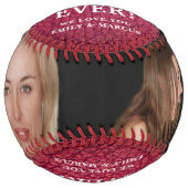 最高のママレザープリントマザーズデイフォトコラージュ ソフトボール (正面)