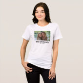 最高のママ写真 トライブレンドTシャツ (正面全面)