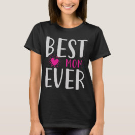 最高のママ おもしろい ピンクのハート 母の日 ギフト Tシャツ