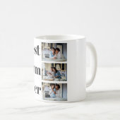 最高のママ エバー 母の日 3枚の写真 コラージュ コーヒーマグカップ (正面右)