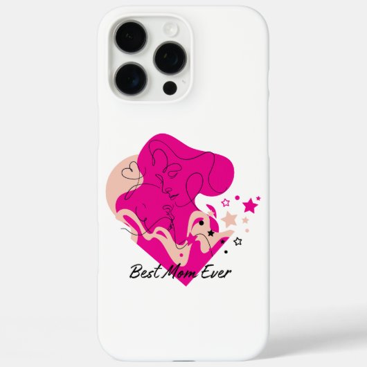 最高のママ カラフルデザイン Case-Mate iPhoneケース (裏面)