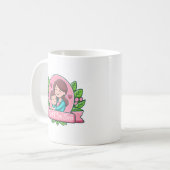 最高のママ コーヒーマグカップ (正面左)