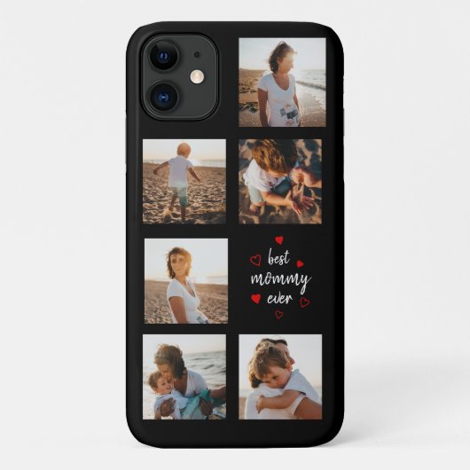 最高のママ・スクリプトフォトコラージュ 母の日 Case-Mate iPhoneケース (裏面)