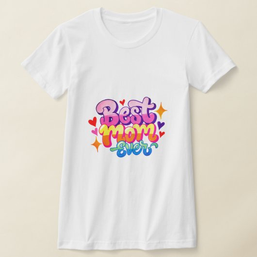 最高のママ(スタイル1) Tシャツ (レイダウン)