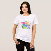 最高のママ (スタイル2) トライブレンドＴシャツ (正面全面)