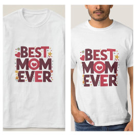 最高のママ・ハートデザインTシャツ Tシャツ