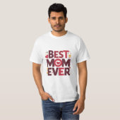 最高のママ・ハートデザインTシャツ Tシャツ (正面フル)