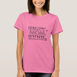 最高のママ モダンなタイポグラフィーのTシャツ Tシャツ