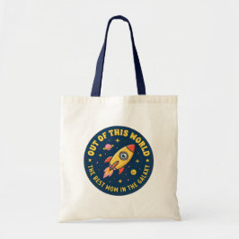 最高のママ ロケット宇宙船 ママの誕生日 母の日 トートバッグ