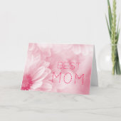 最高のママ 最高のママ パステル エレガント フラワーデザイン カード (正面)