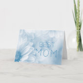 最高のママ 最高のママ パステル エレガント フラワーデザイン カード (正面)