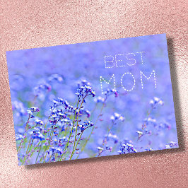 最高のママ 最高のママ パステル エレガント フラワーデザイン カード