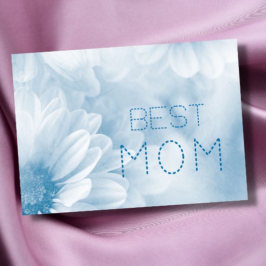 最高のママ 最高のママ パステル エレガント フラワーデザイン カード