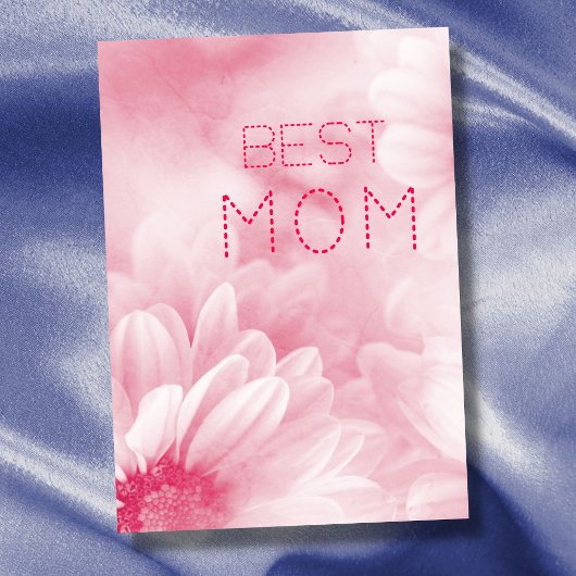 最高のママ 最高のママ パステル エレガント フラワーデザイン カード