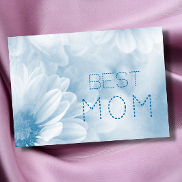 最高のママ 最高のママ パステル エレガント フラワーリング カード