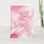 最高のママ 最高のママ パステル エレガント フラワーリング カード (正面)